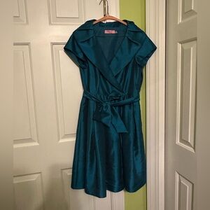 Eliza J Teal Vintage Style Swing Dress Size 12P